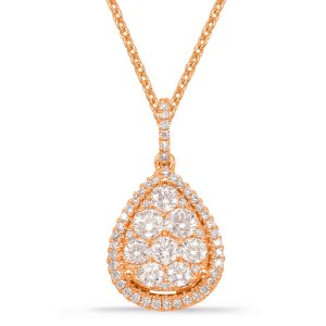 Rose Gold Diamond Pendant