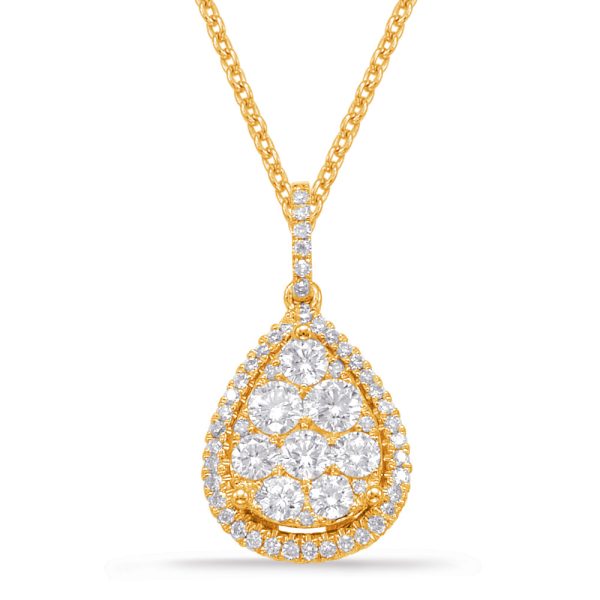 Yellow Gold Diamond Pendant