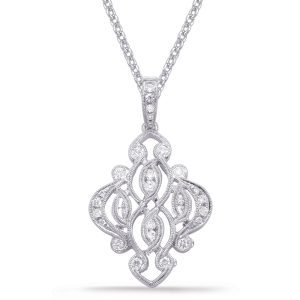 White Gold Diamond Pendant