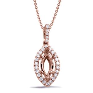 Diamond Pendant For 10x5m Marquise Cente