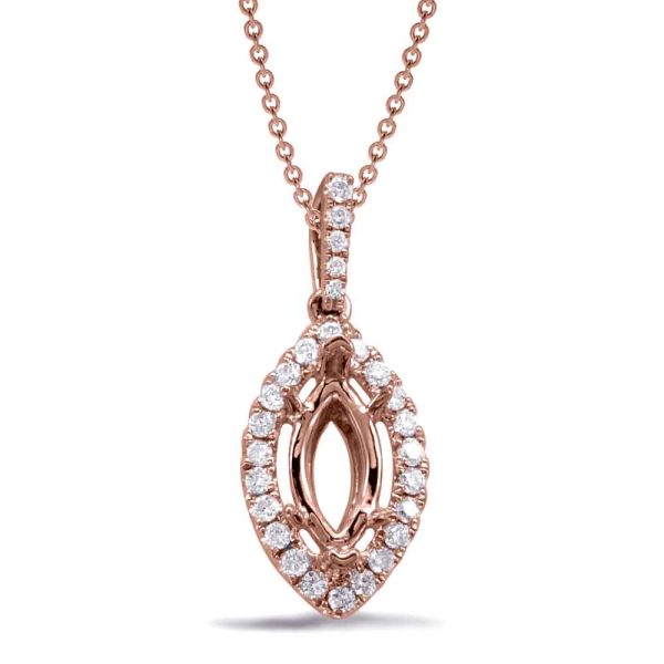 Diamond Pendant For 10x5m Marquise Cente