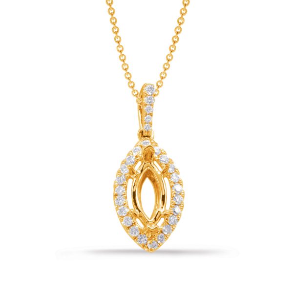 Diamond Pendant For 10x5m Marquise Cente