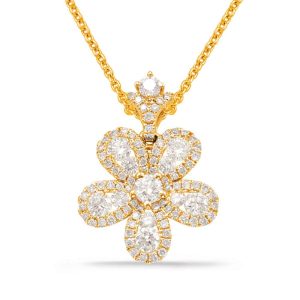 Yellow Gold Diamond Pendant