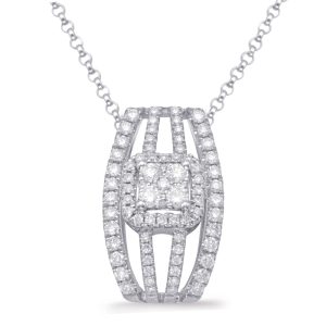 White Gold  Diamond Pendant