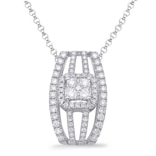 White Gold  Diamond Pendant