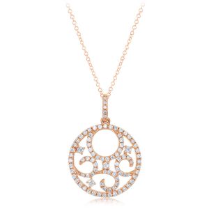 Rose Gold Diamond Pendant