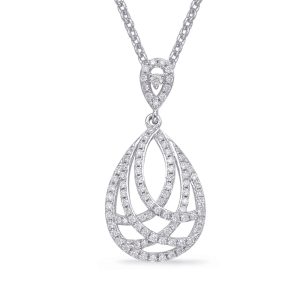White Gold Diamond Pendant