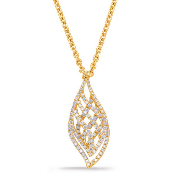Yellow Gold Diamond Pendant
