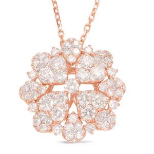 Rose Gold Diamond Pendant