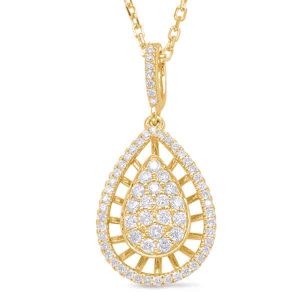 Yellow Gold Diamond Pendant