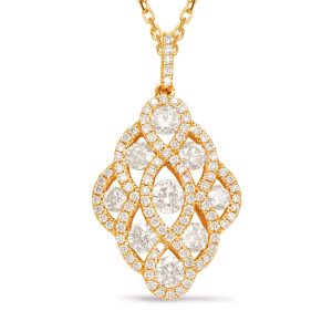 Yellow Gold Diamond Pendant