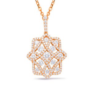 Rose Gold Diamond Pendant