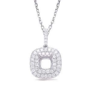 Diamond Pendant 1.50ct Cushion Center Diamond Pendant 1.50ct Cushion Center