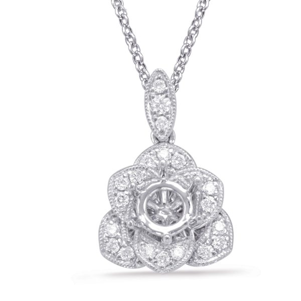 Diamond Pendant For 0.50ct Round