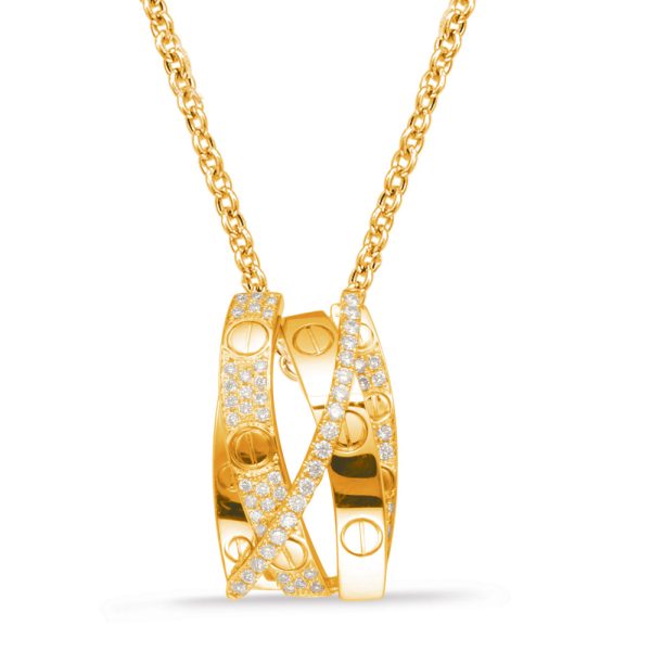 Yellow Gold Diamond Pendant