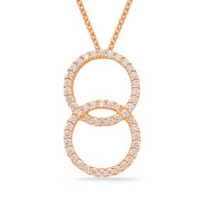 Rose Gold Diamond Pendant