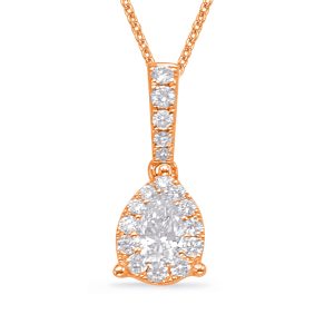 Rose Gold Diamond Pendant