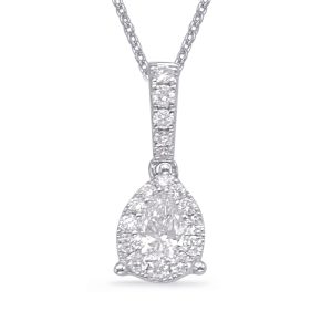 White Gold Diamond Pendant