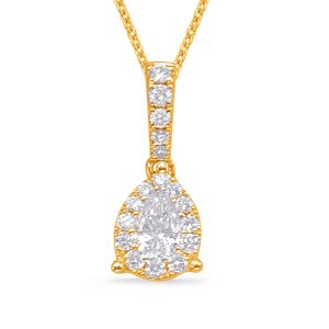 Yellow Gold Diamond Pendant