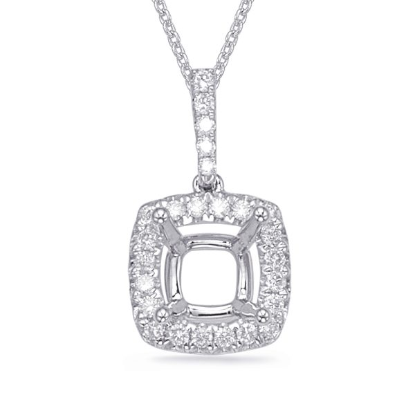 Diamond Pendant For 4.1mm Cushion