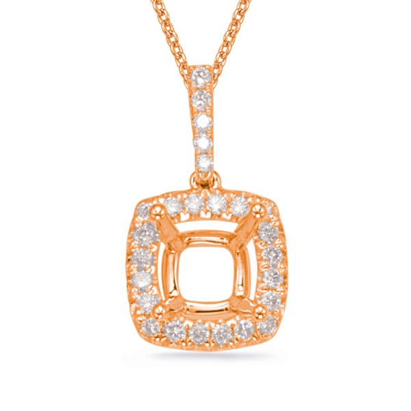 Diamond Pendant For 5.8mm Cushion