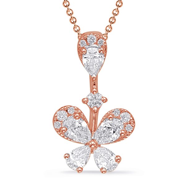 Rose Gold Diamond Pendant