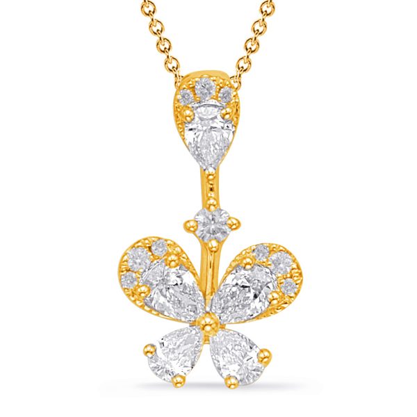 Yellow Gold Diamond Pendant