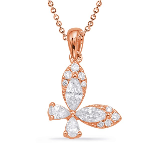 Rose Gold Diamond Pendant