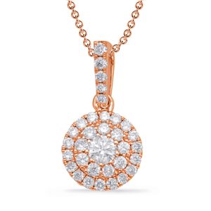 Rose Gold Diamond Pendant