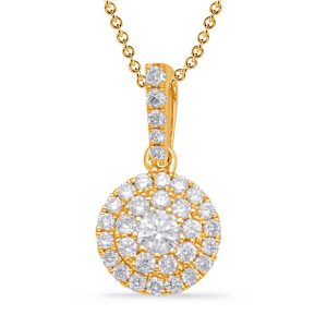 Yellow Gold Diamond Pendant