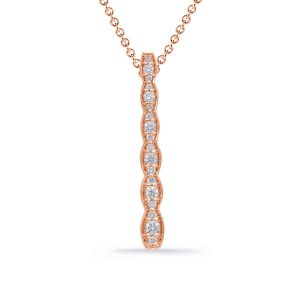 Rose Gold Diamond Pendant