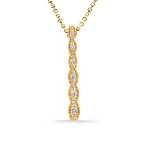 Yellow Gold Diamond Pendant