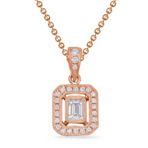 Rose Gold Diamond Pendant