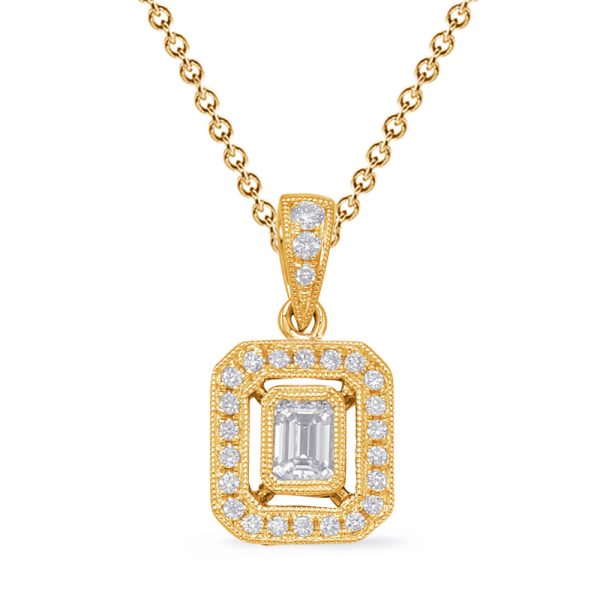 Yellow Gold Diamond Pendant