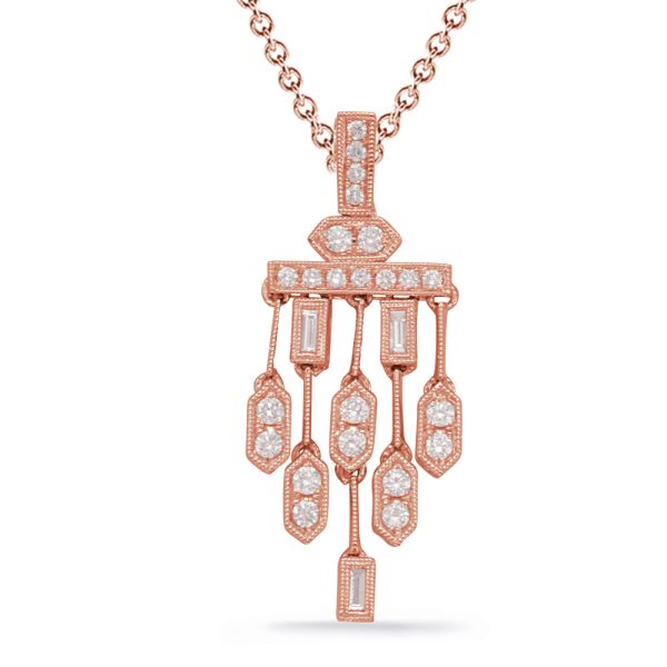 Rose Gold Diamond Pendant