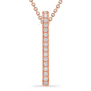 Rose Gold Diamond Pendant