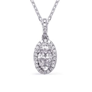 White Gold Diamond Pendant White Gold Diamond Pendant