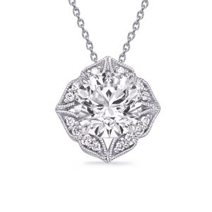 White Gold Diamond Pendant White Gold Diamond Pendant