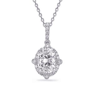 White Gold Diamond Pendant White Gold Diamond Pendant