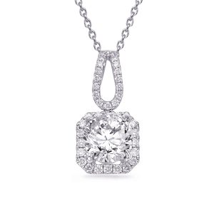 White Gold Diamond Pendant White Gold Diamond Pendant