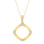 Yellow Gold Diamond Pendant