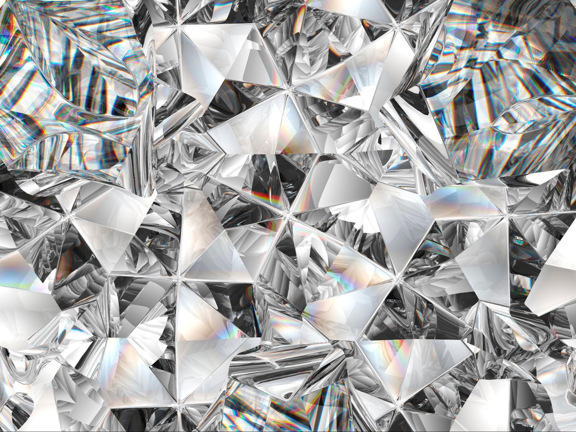 A close up of a diamond