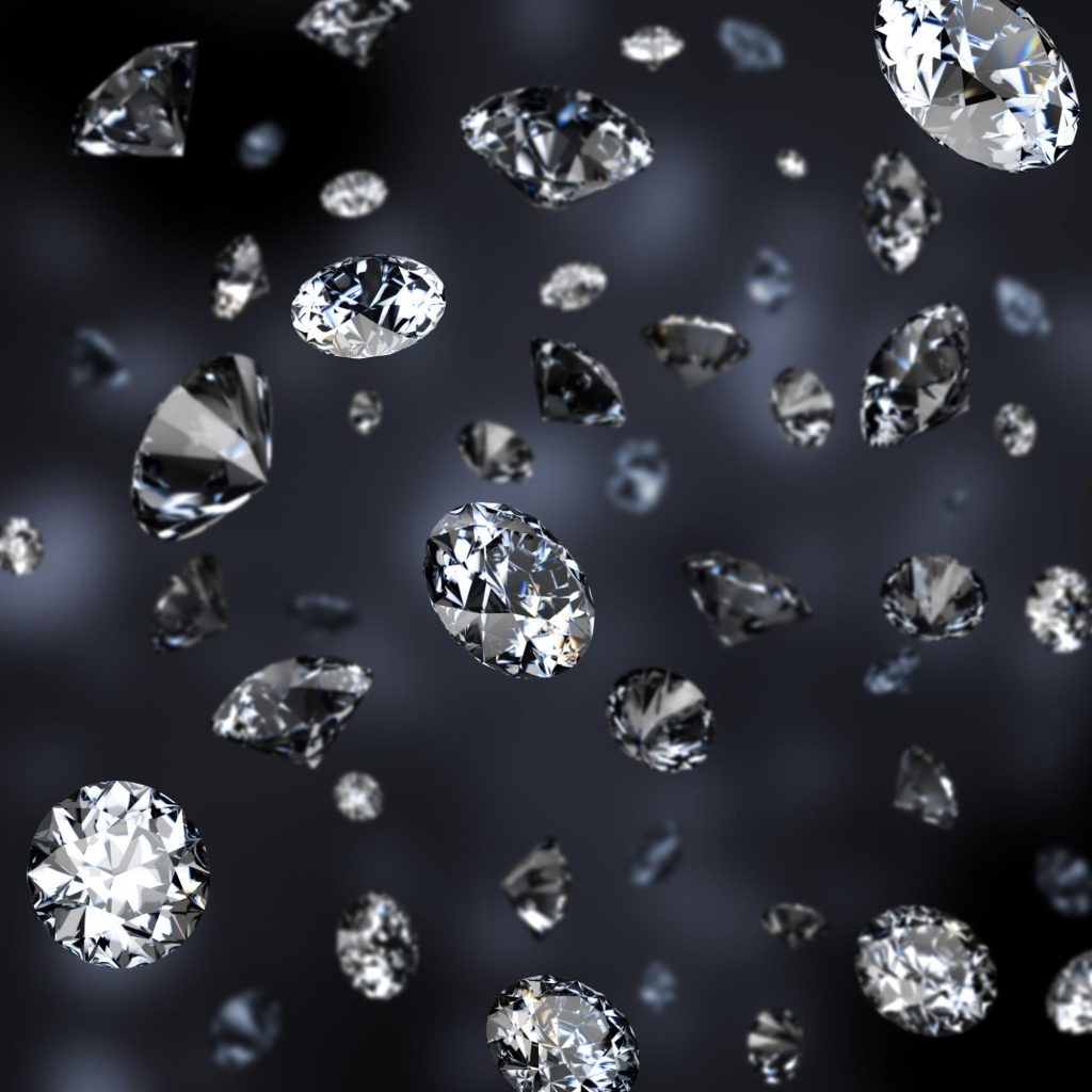 Raining diamonds